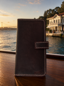 Hakiki Deri Telefon & Kartlık Organizer