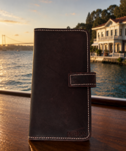 Hakiki Deri Telefon & Kartlık Organizer